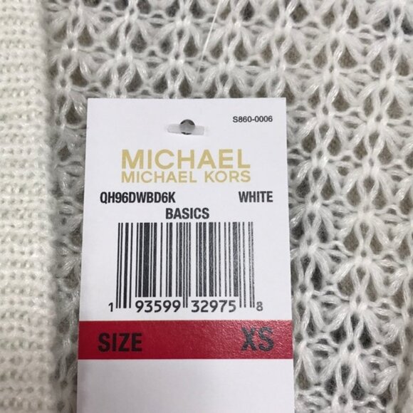 M Michael Kors Waffle Texture Wool-blend Cardigan - Picture 7 of 7